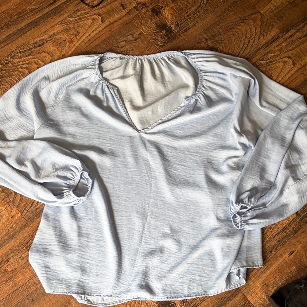 Baby Blue Women's Top, Silky, XL